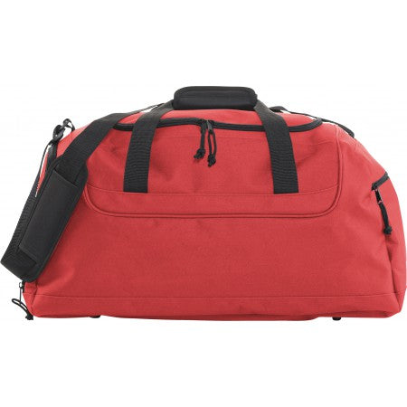 Polyester (600D) travel bag, red