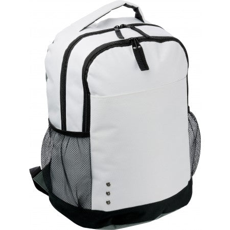 Polyester (600D) backpack, white