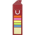 House shaped bookmark and sticky notes., red