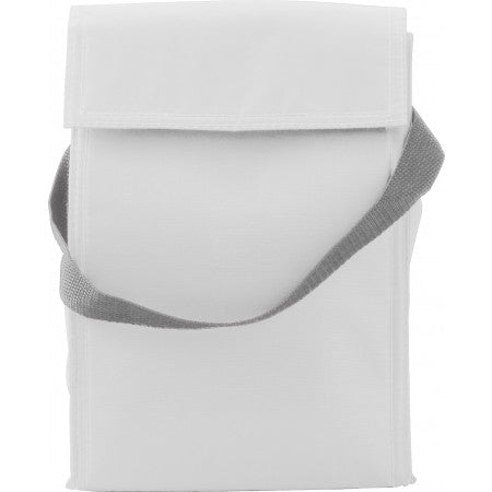 Polyester (420D) cooler/lunch bag, white