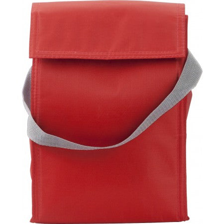 Polyester (420D) cooler/lunch bag, red