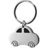 Metal, key holder, model 'car'., silver