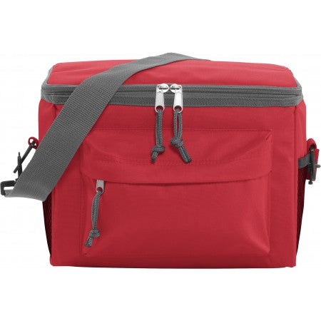 Polyester (600D) cooler bag, red