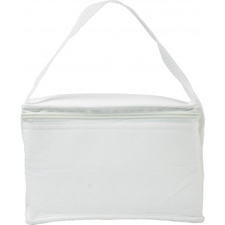 Nonwoven small cooler bag., white