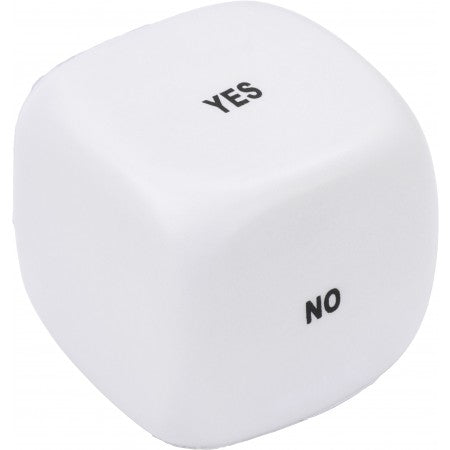 Anti stress dice, white