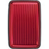 Aluminium credit card/business card case, red