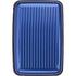 Aluminium credit card/business card case, cobalt blue