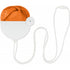 Nylon foldable hand fan, orange