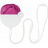 Nylon foldable hand fan, pink