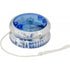 Plastic transparent light-up yo yo., cobalt blue