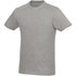 Heros short sleeve unisex t-shirt, heather grey, XL