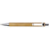 Bamboo ballpen with blue ink., brown
