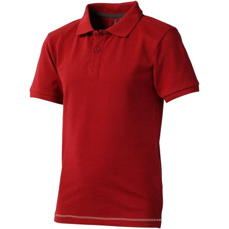 Calgary Kids Polo, Red/wt, 116