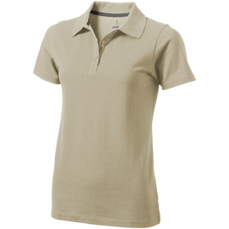 Seller ladies Polo,KHAKI,XXL