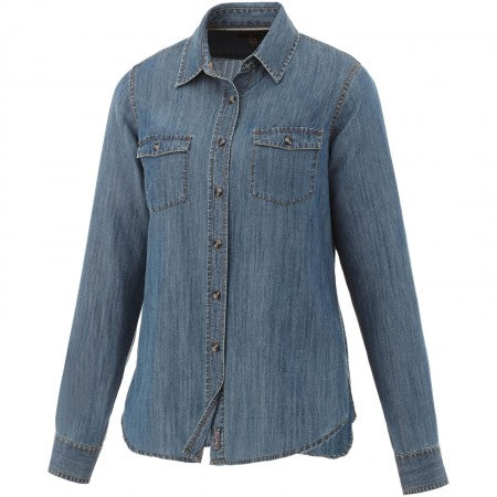 Sloan ls Shirt Lds, Denim, L