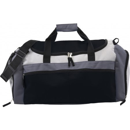 Polyester (600D) sports bag, black