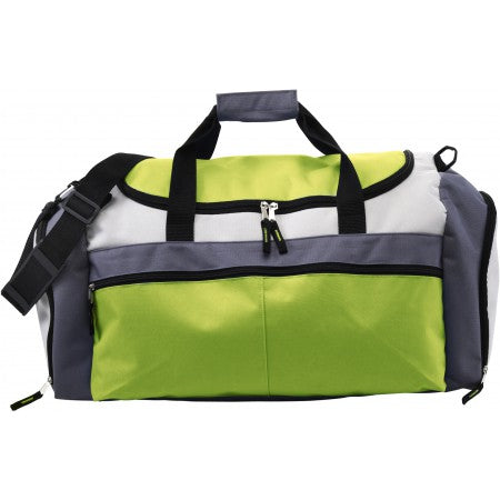 Polyester (600D) sports bag, lime