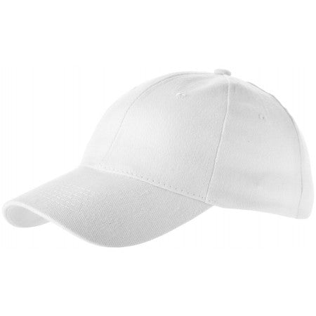 Bryson 6 panel cap, white, 26 x d: 19,5 cm