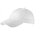 Bryson 6 panel cap, white, 26 x d: 19,5 cm