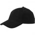 Bryson 6 panel cap, solid black, 27 x d: 19,5 cm