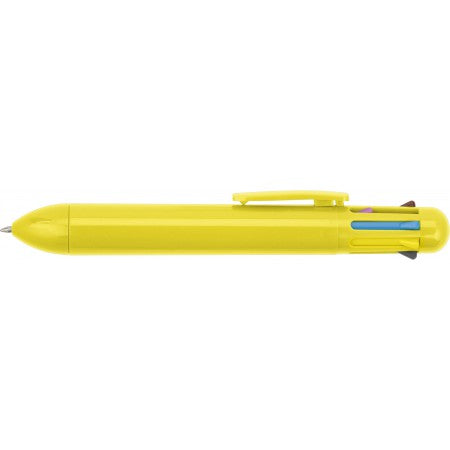 Eight colour plastic ballpen., yellow