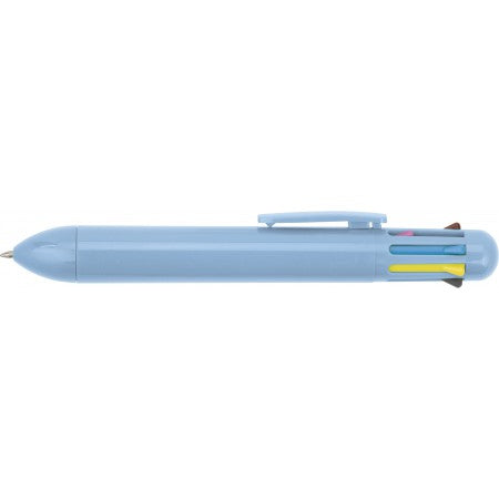 Eight colour plastic ballpen., light blue