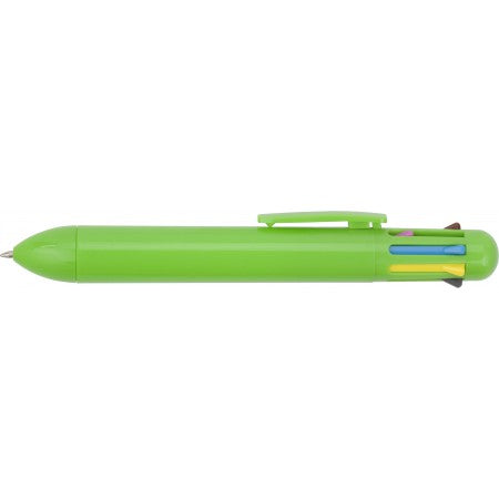 Eight colour plastic ballpen., light green