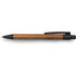 Ballpen with bamboo barrel, black