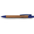 Ballpen with bamboo barrel, blue