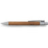 Ballpen with bamboo barrel, silver