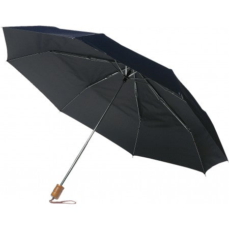 Foldable nylon umbrella, black