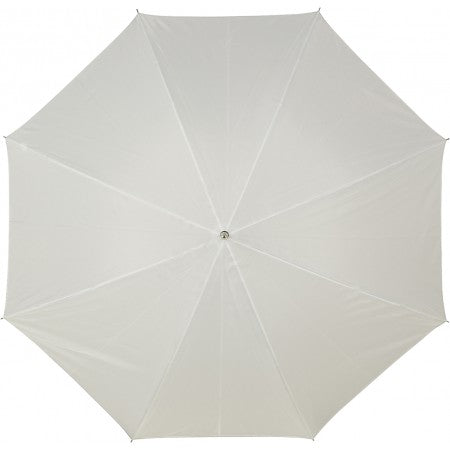 Automatic polyester (190T) umbrella, white