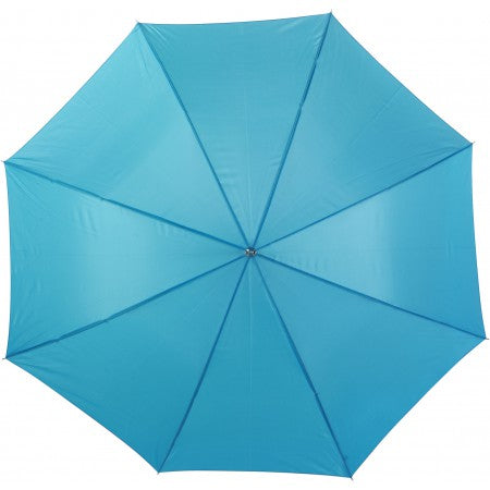 Automatic polyester (190T) umbrella, light blue