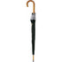 Umbrella with reflective border, black