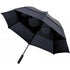 Storm-proof vented umbrella, black