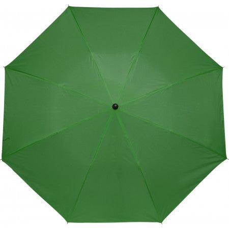 Manual foldable polyester (190T) umbrella, green