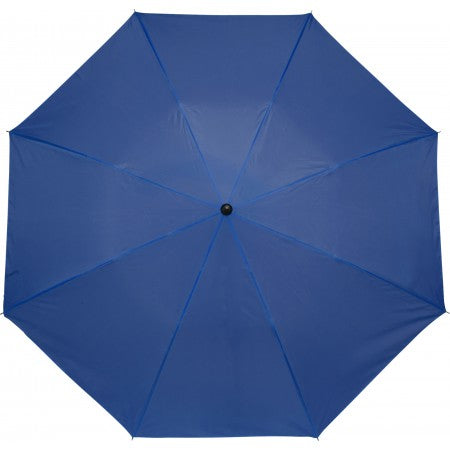 Manual foldable polyester (190T) umbrella, cobalt blue