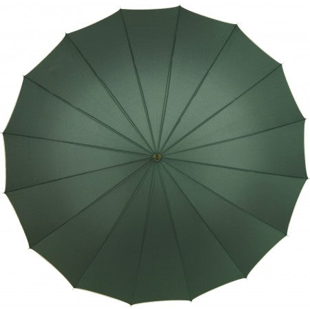 Pongee (190T) manual umbrella, green