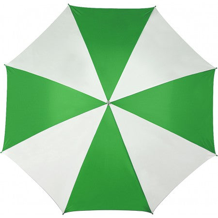 Golf umbrella, green/white