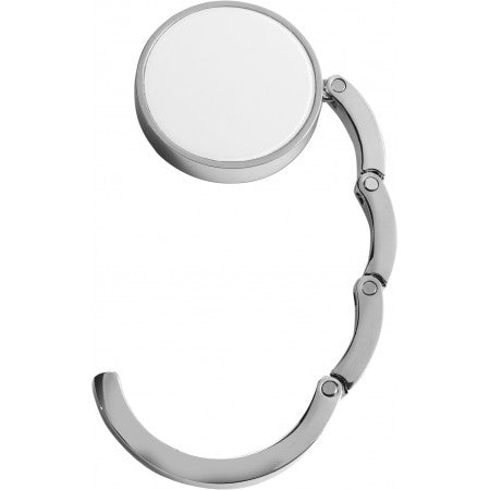 Bag hook, metal, white