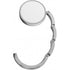 Bag hook, metal, white