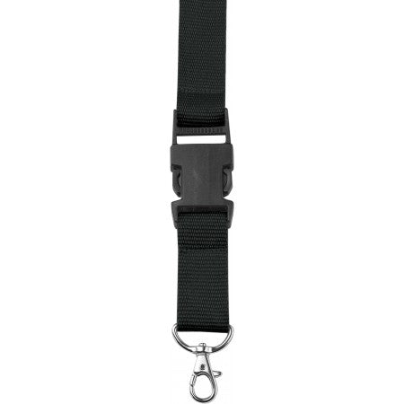 Lanyard and key holder, black