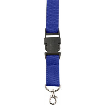 Lanyard and key holder, cobalt blue