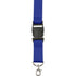 Lanyard and key holder, cobalt blue