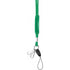Lanyard with sliding PVC badge, light green
