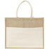 Jute bag with plastic backing, natural