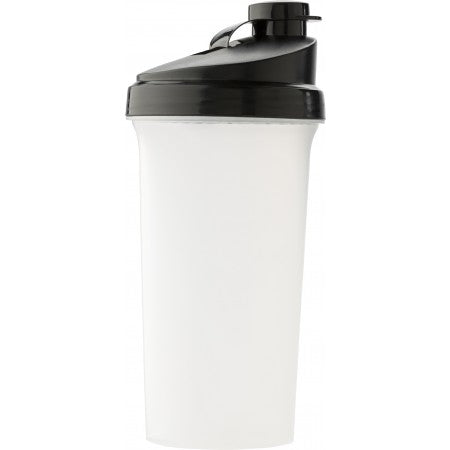 Plastic protein shaker (700ml), black