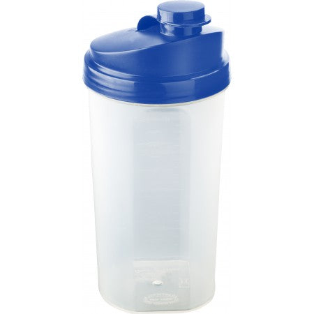 Plastic protein shaker (700ml), blue