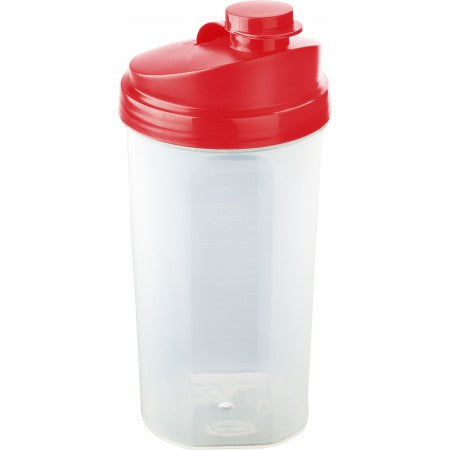 Plastic protein shaker (700ml), red