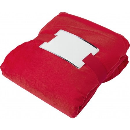 Polyester (190gr/m2) blanket, red